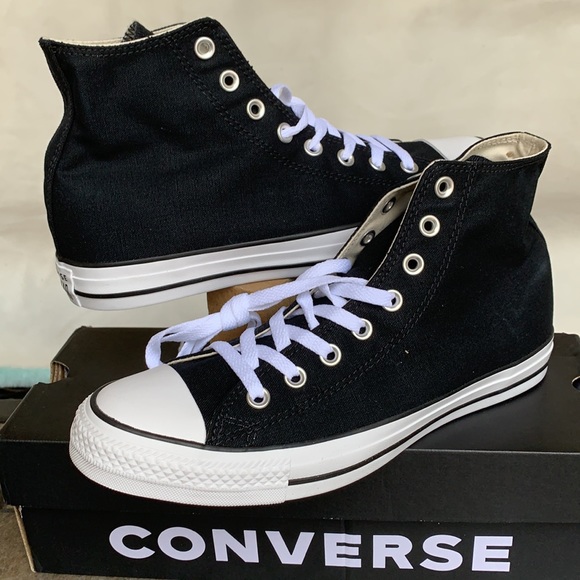 CONVERSE CTAS HI BLACK/WHITE/BLACK MENS - Picture 5 of 13